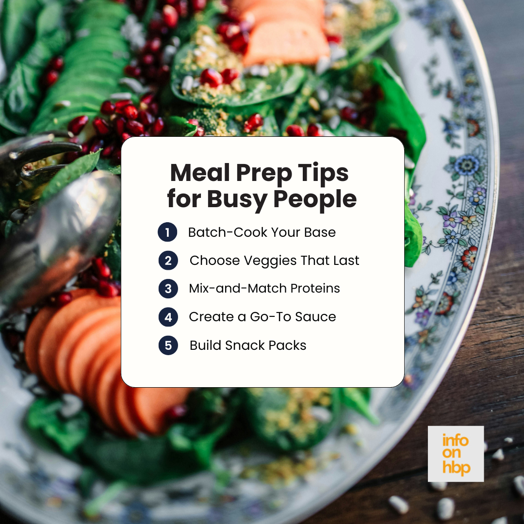 meals prep.  https://www.info-on-high-blood-pressure.com/blood-pressure-breakthroughs.html