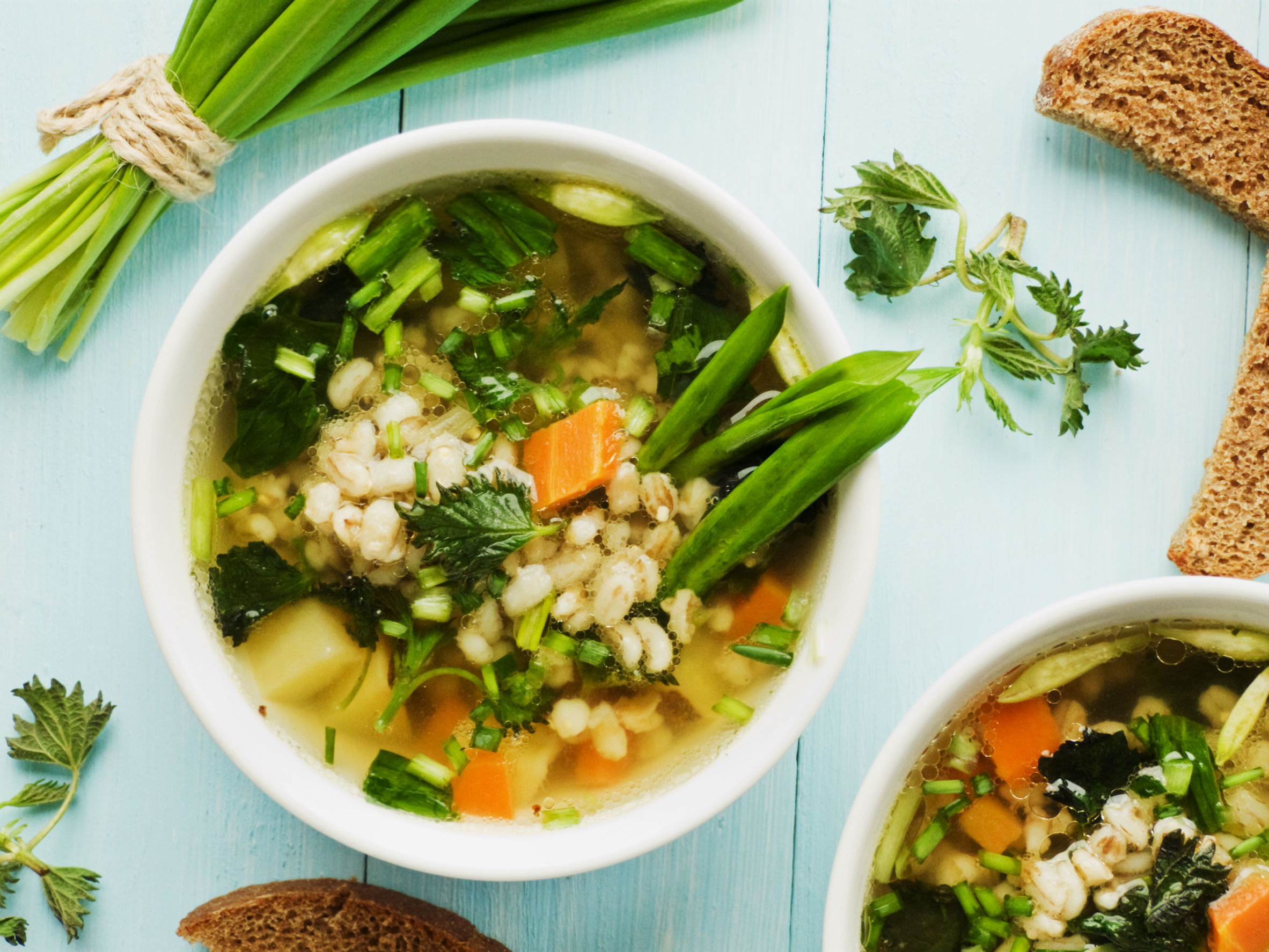 Vegetable Congee - support the immune system.  https://www.info-on-high-blood-pressure.com/vegetable-congee.html